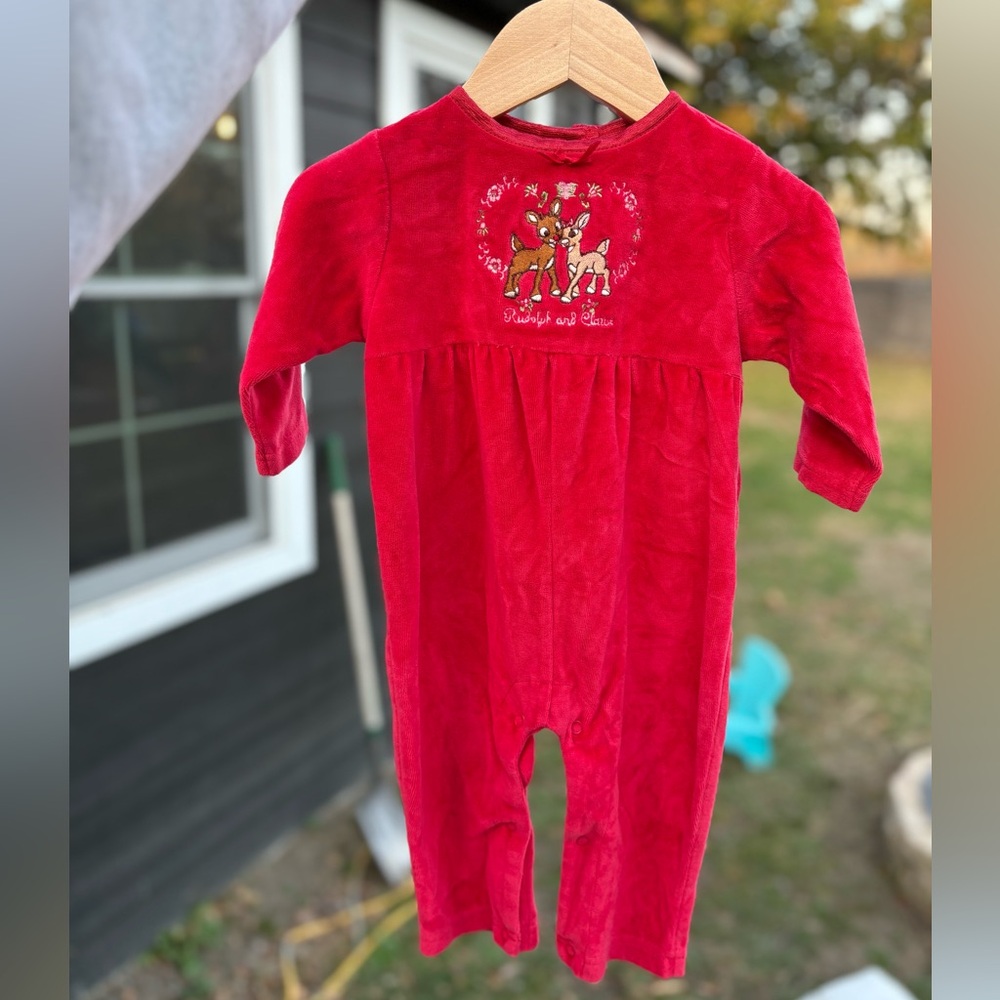 Rudolph & Clarice Christmas Romper